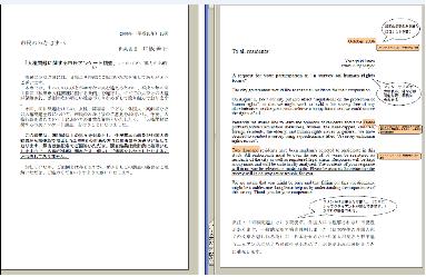 翻訳説明 小 大サイズ